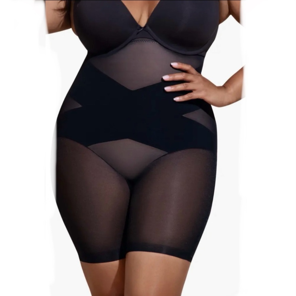 NWOT Honeylove High-Waist Sculpting Shapewear Shorts in Black size 3x